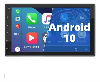 Tela Estéreo Do Carro 2din Android E Carplay + Câmera 12led