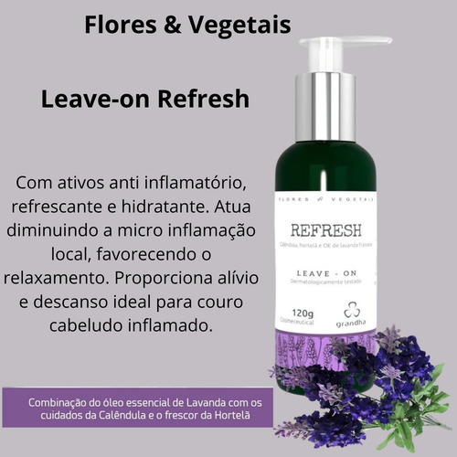 Kit Grandha Refresh Flores E Vegetais Combate A Oleosidade