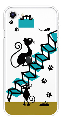 Protector iPhone 7/8/se Diseño Gatos