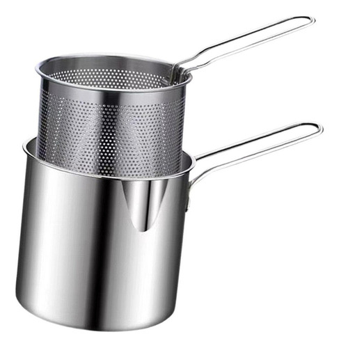 Sartén Profunda Con Colador Desmontable For Papas Fritas