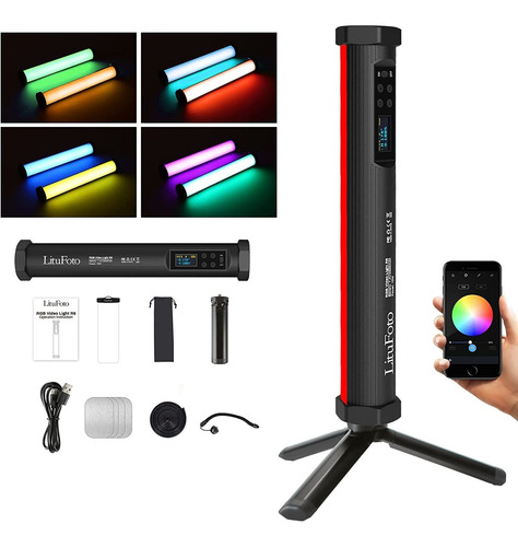 Kit De Varita De Iluminación R6 Rgb Tubo De Luz Led Ba...