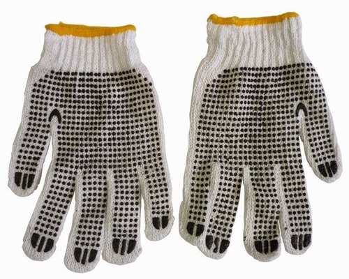 Guantes Jardineria De Hilo Con Punto Pvc Mfshop