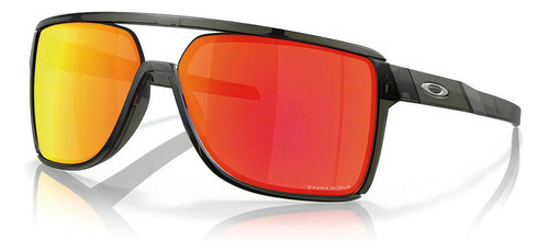 Óculos De Sol Oakley Castel Grey Smoke Prizm Ruby - Cinza