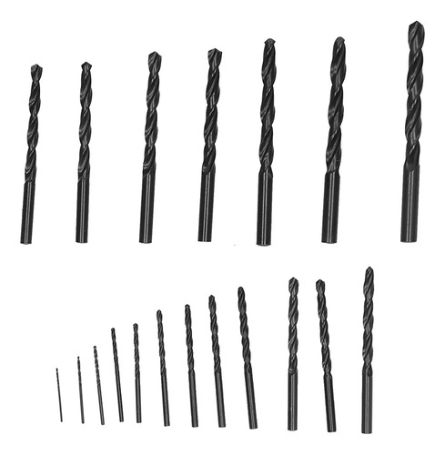 Juego De Taladros Helicoidales M35, 19 Piezas, Accesorio Par
