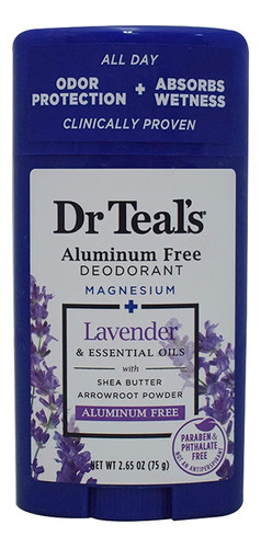 Dr Teal's Desodorante Sin Lavanda2.65 Ounce (pack Of 1) Drtl