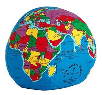 Hugg-a-planet Classic Political Earth: El Planeta Tierra Sua