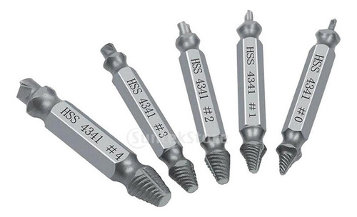 5 Piezas Hss De Salida Rápida De Tornillo Dañado Extractor