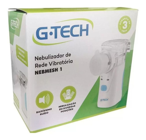 Imagem 5 de 5 de Nebulizador Inalador Rede Vibratoria Branco Nebmesh1 Gtech