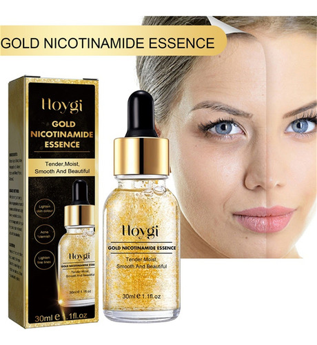 O 24k Gold Serum Para Rosto, Clareador De Pele, Envelhecimen