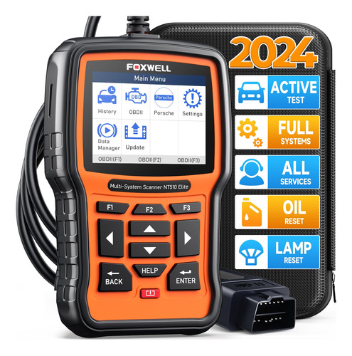 Foxwell Nt510 Elite Ajuste Para Porsche Obd2 Escáner Herra.