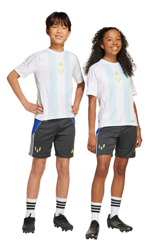 Shorts adidas Fútbol Messi Niños Gris Ji5458