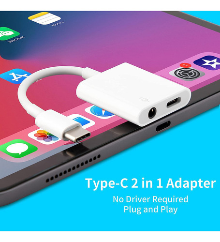 LEIRLVAN USB C to 3.5mm Headphone and Charger Adapter,2 in 1 USB C to Aux Jack Dongle Cable Cord with PD Fast Charging for Phone 15 Pro MAX Plus, Galaxy S22 S23 S24 Ultra,Note 20,HUAWEI,OPPO,Xixoami