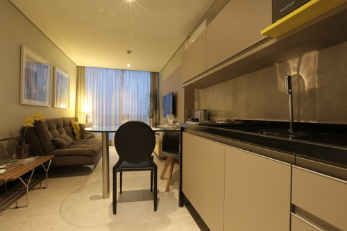 Imagem 6 de 14 de Apartamento Flat Com 1 Quarto No Edf. Barra Home Stay