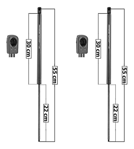 Par Amortiguadores 5ta Puerta Spart Gmc Safari 85-05