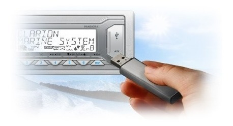 Reproductor Clarion Usb Aux/in Atv Polaris Marino