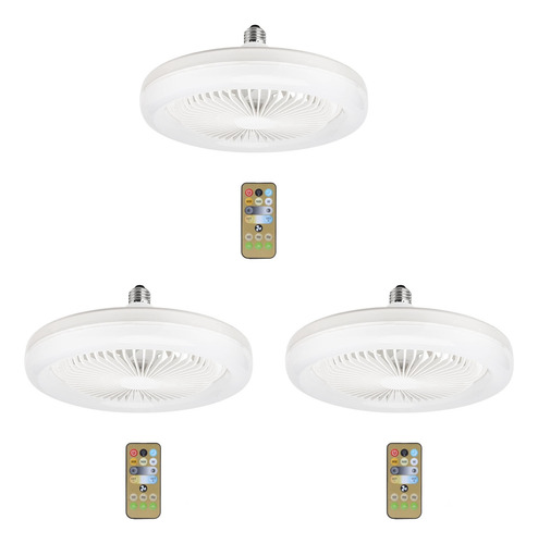 Ventilador De Techo Crystally-3x 30w Con Luces Integradas E2
