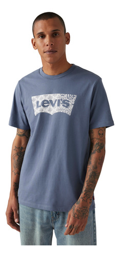 Polera Hombre Graphic Crewneck Tee Azul Levis 22491-1812