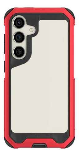 . Funda Ghostek Atomic Para Samsung S24 Roja Aluminio Transp