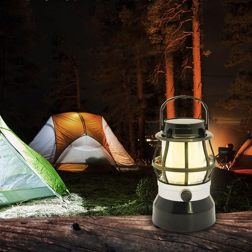 Luces Para Acampar Al Aire Libre, Modelos A Batería, Flame C