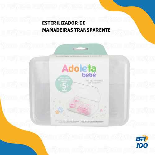 Esterilizador De Mamadeiras Para Micro-ondas Incolor