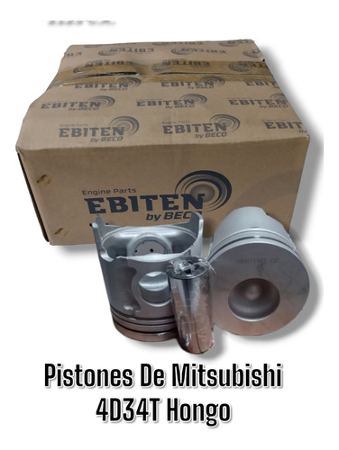 Pistones Mitsubishi Canter 649 659 Turbo 4d34t Hongo 36mm 