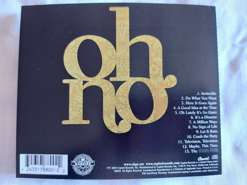 Ok Go Oh No Cd Omi