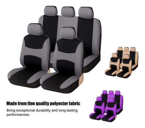 Funda De Asiento De Coche De Poliéster, Funda Universal Para