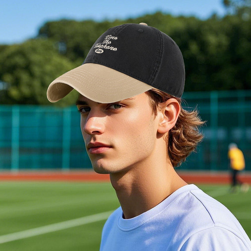 Gorra De Béisbol D Splicing, Transpirable, Transpirable, Ref
