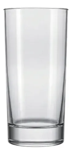 Juego de 6 vasos de vidrio reforzados con forma de Nadir de 330 ml de Long Drink Atol