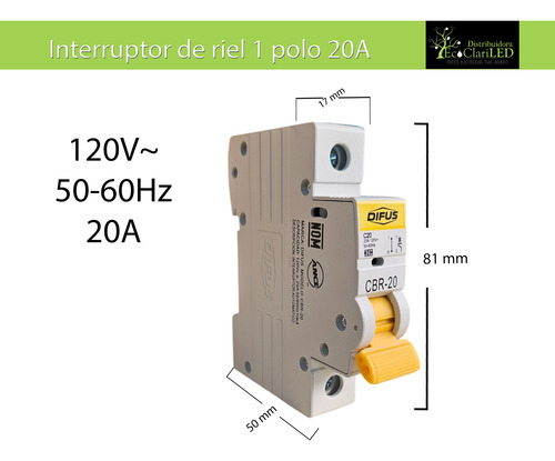 Caja Centro Carga Plástica 4 Polos Riel Din + Pastillas 20a Gris