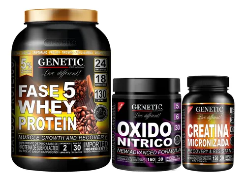 Fuerza Crecimiento Proteína Creatina Oxido Nítrico Genetic
