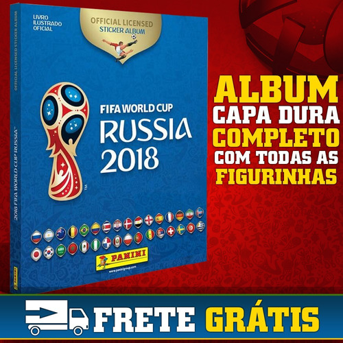 Álbum Completo Copa Do Mundo 2018 Rússia Figurinhas Panini