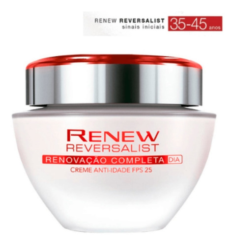 Renew Reversalist Dia Creme Anti-idade 45+ Avon 50g