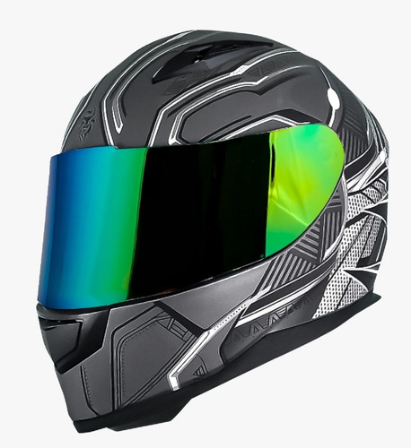 Casco Blackat Cerrado Deportivo Certificado Negro Pulsar 250 Color Negro Tamaño Del Casco Chico