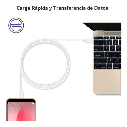 Cable Usb Para Xiaomi Redmi 13c 12 10 Note 9 8 Poco C65 M3