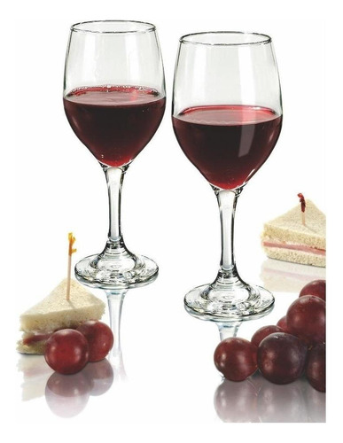 Ducale Juego De 2 Copas De Vidrio Para Vino Color Transparente