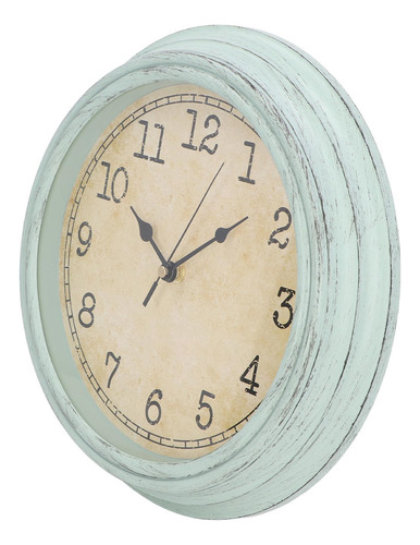 Reloj De Pared Vintage Con Movimiento De Cuarzo Silencioso,