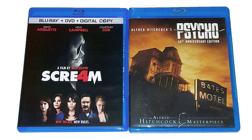 Scream 4 Neve Campbel + Psicosis 1960 Blu-ray Pack Importado