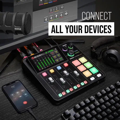 RØDE RØDECaster Duo ジャンク Mixer Røde Rødecaster Duo Produção De Áudio | Frete grátis