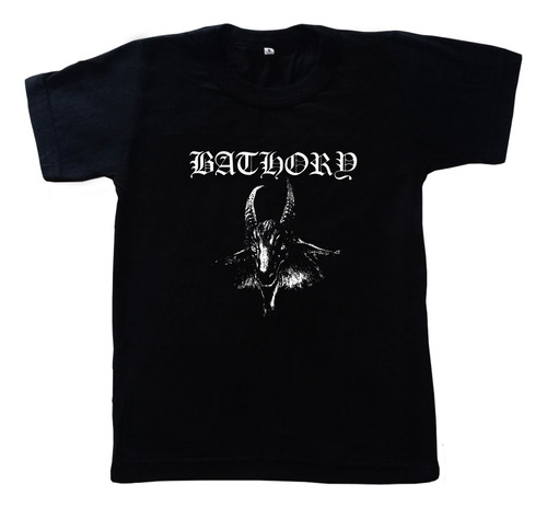 Remera Algodón Bathory ! -rock-metal- Niños