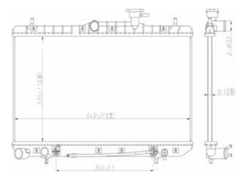 Radiador Hyundai Accent 1.3 Automatico