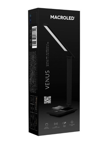 Velador Led De Mesa Táctil Dimeable Carga Inalámbrica Venus