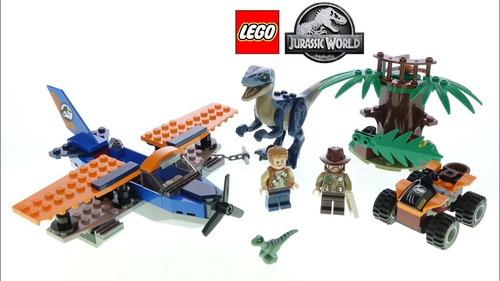 Lego Jurassic World 75942 Rescate En Biplano 101 Pzs