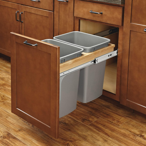 Rev-a-shelf Double Stretout Debajo De La Basura Del Gabinete