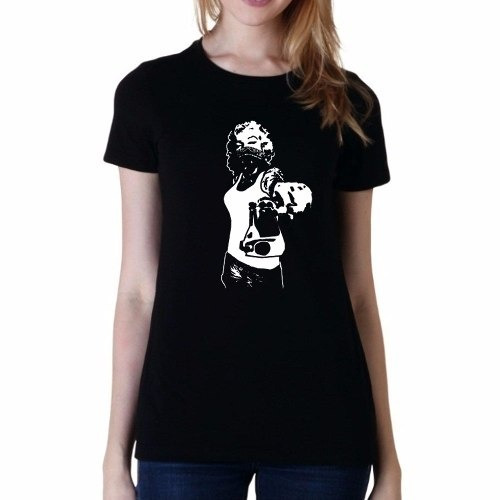 Remera De Mujer Marilyn Monroe Arma Bad Girl Gun Tattoo Rock