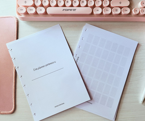 Agenda Escolar Inteligente + Repuesto | A5 Rosa Pink Flowers 2025