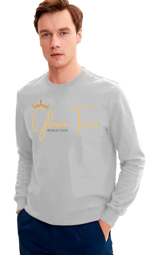 Polera Manga Larga Hombre 100%algodón Gloria Trevi Worldtour