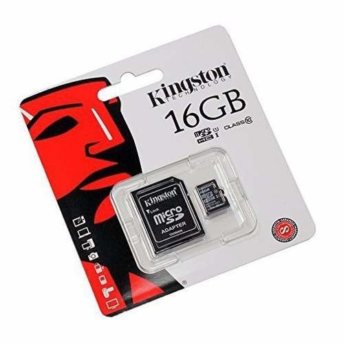 Memoria Micro Sd 16 Gb Clase 10 Kingston Nuevo Sellado