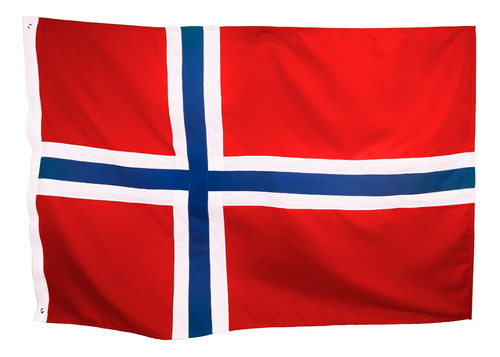 Bandeira Da Noruega 4p Oficial (2,56x1,80) Bordada