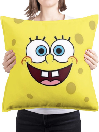 Cojin Decorativo Bob Esponja Diseño Unico Calidad Hogar 